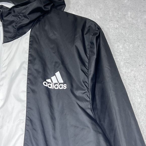 Adidas Axis Windbreaker Jacket Men’s Sz Small Full Zip Hooded FT2716 Color-block - Picture 4 of 16